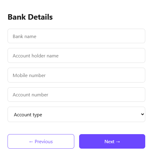 Fourth step of signing up to webgrow studio referral system